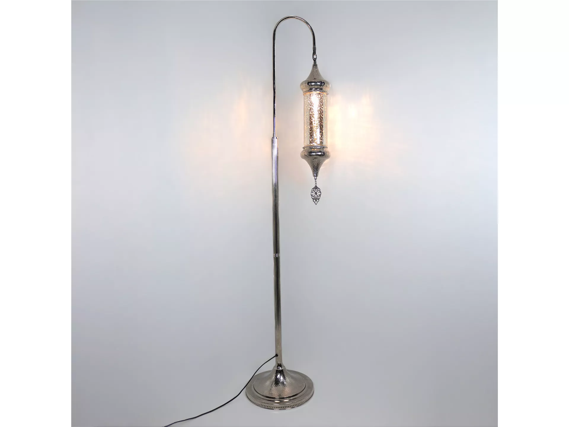 Pyrex Glas Stehlampe Zylinder Schwanenhals