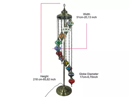 Türkische Mosaik Stehlampe 11 Stück