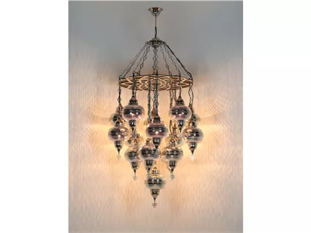 Pyrex Chandelier Mixed Glass 19 Pieces